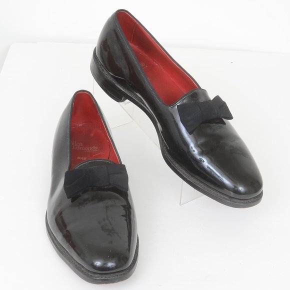 Black Patent Leather Mens Tuxedo Shoes 